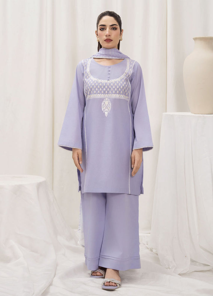 HEM Pret Embroidered Lawn 3 Piece Suit Butter Fly Blush