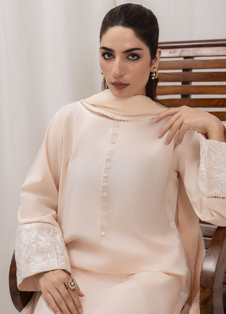 HEM Pret Embroidered Lawn 3 Piece Suit Pudding