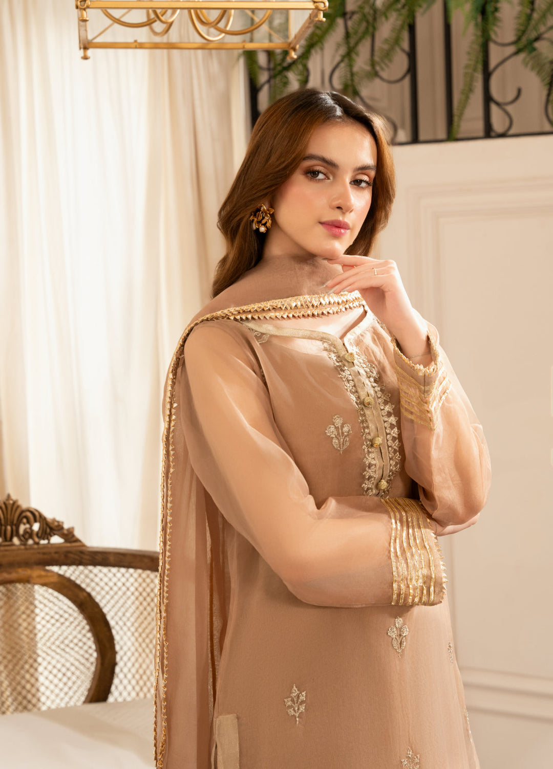 HEM Pret Embroidered Organza 3 Piece Suit Sara