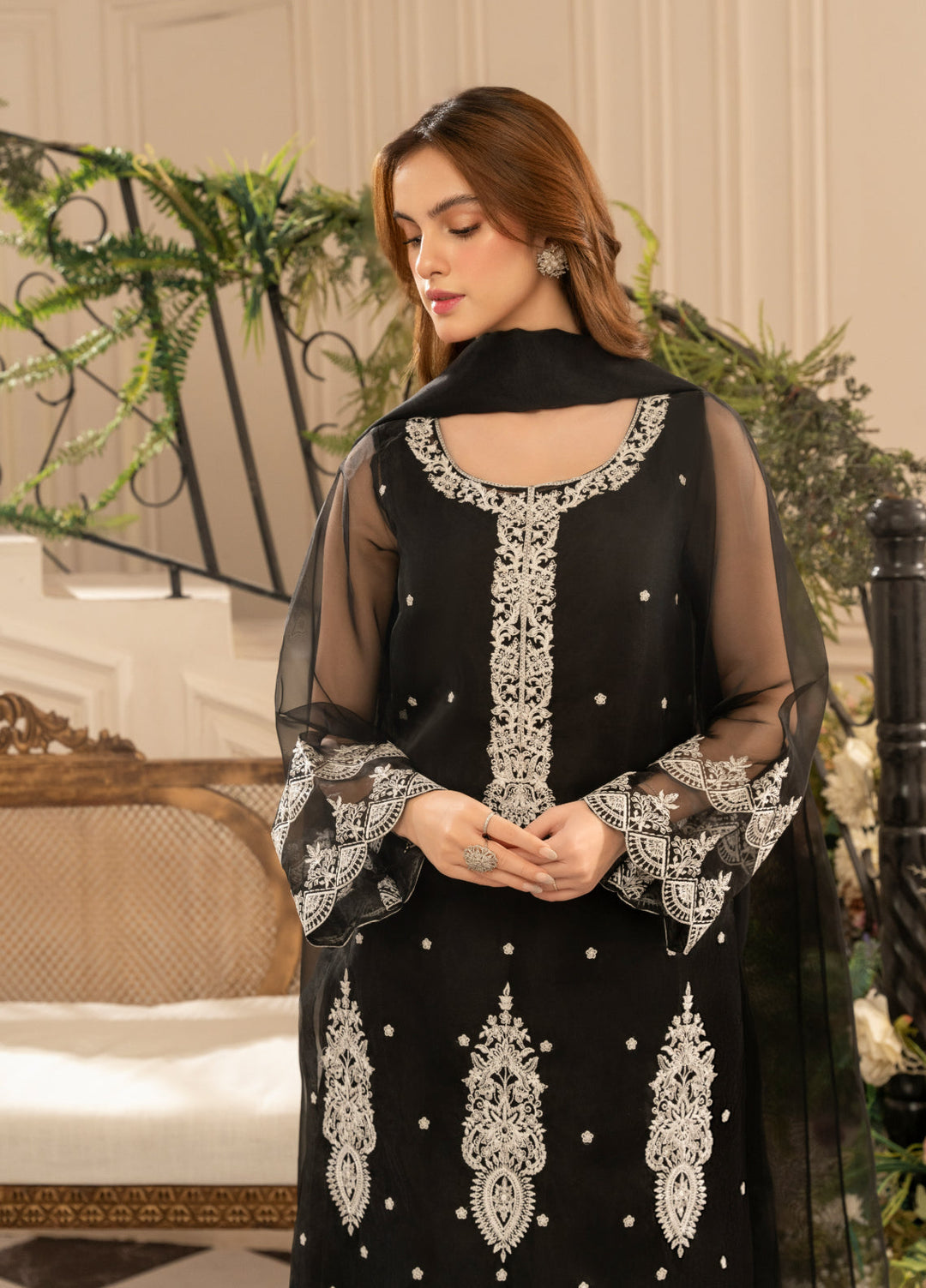 HEM Pret Embroidered Organza 3 Piece Suit Zeenat