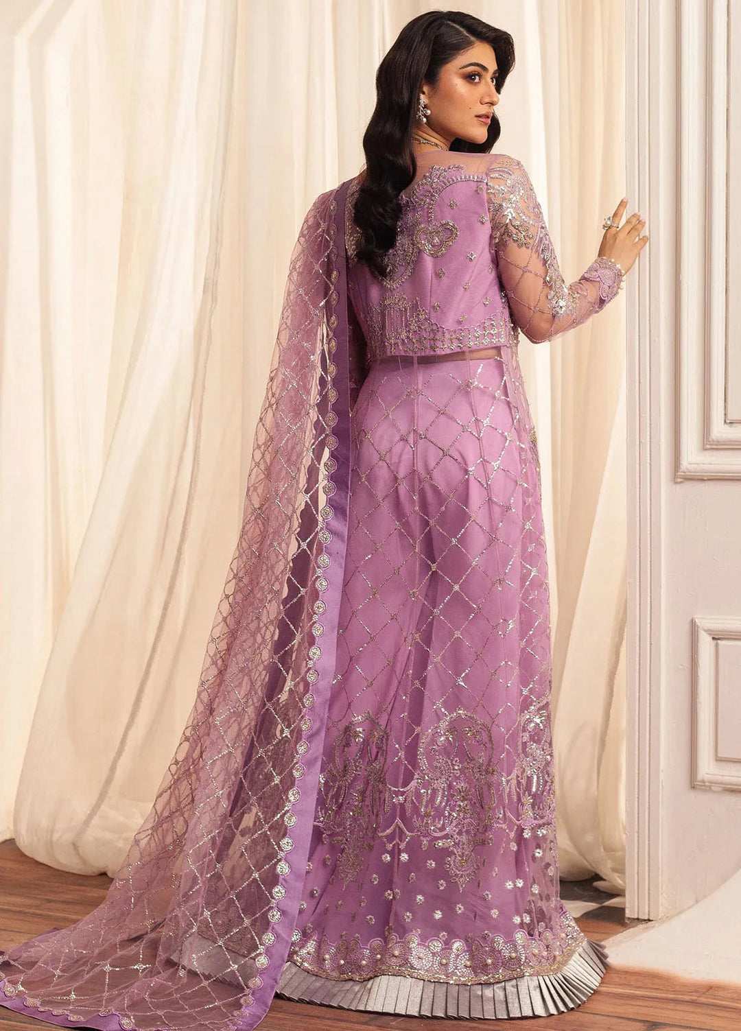 Hemline By Mushq Embroidered Suit Unstitched 3 Piece MQ24HA D-07 Heather - Formal Collection