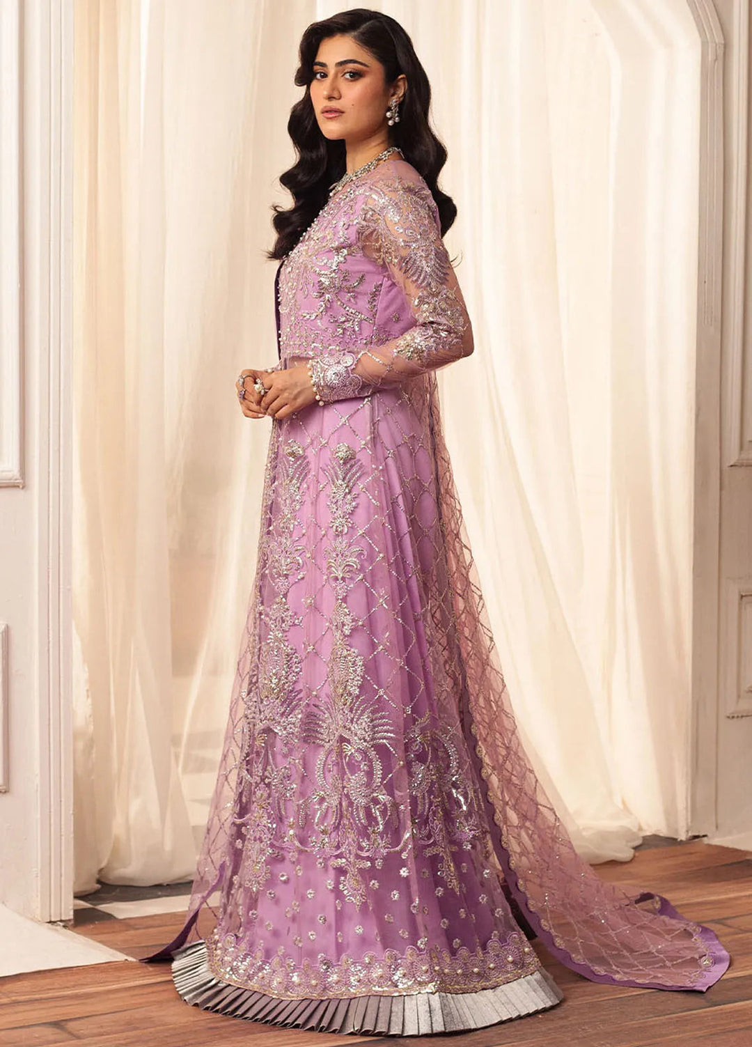 Hemline By Mushq Embroidered Suit Unstitched 3 Piece MQ24HA D-07 Heather - Formal Collection