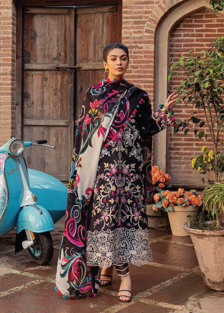 Hemline by Mushq Embroidered Lawn Suits Unstitched 3 Piece MQ23HMS HML23-5B MIA - Spring / Summer Collection
