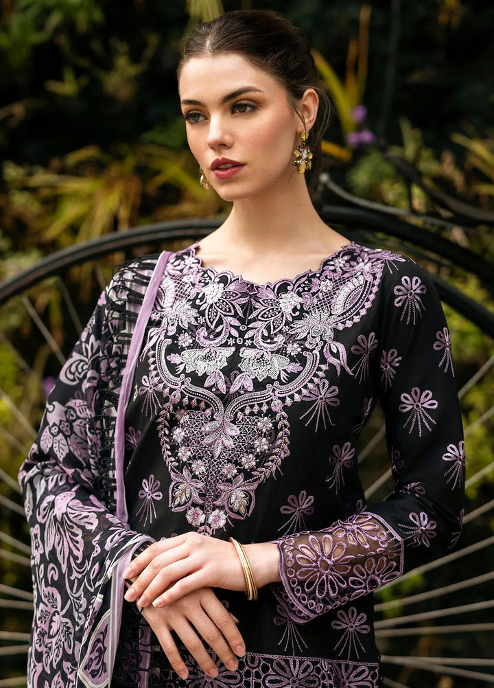 Hemline Odyssey By Mushq Embroidered Lawn Suit Unstitched 3 Piece MQ24H Luxe Lace - Summer Collection