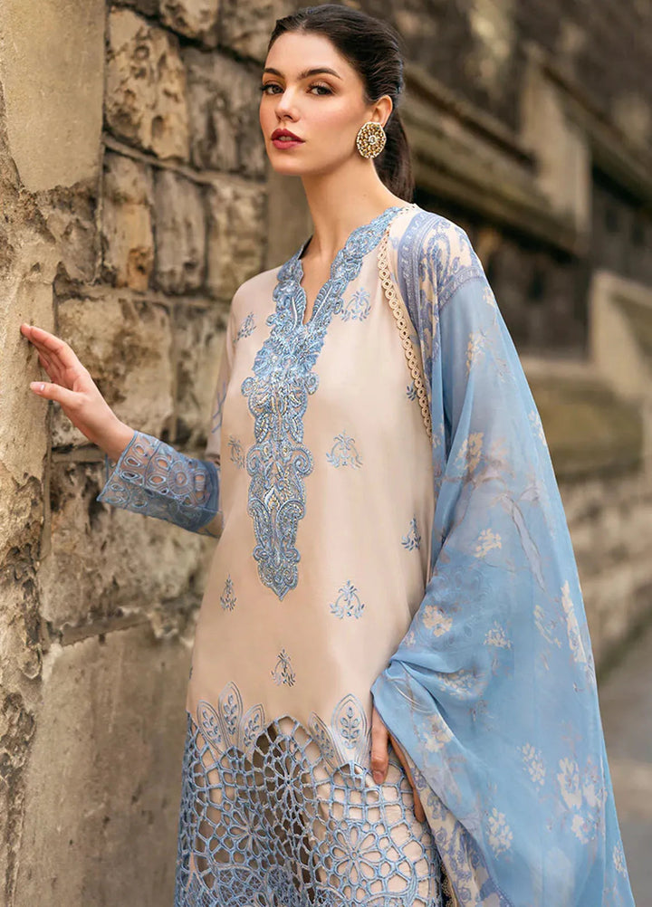 Hemline Odyssey By Mushq Embroidered Lawn Suit Unstitched 3 Piece MQ24H Mystical Muse - Summer Collection