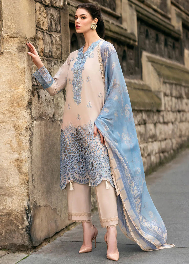 Hemline Odyssey By Mushq Embroidered Lawn Suit Unstitched 3 Piece MQ24H Mystical Muse - Summer Collection