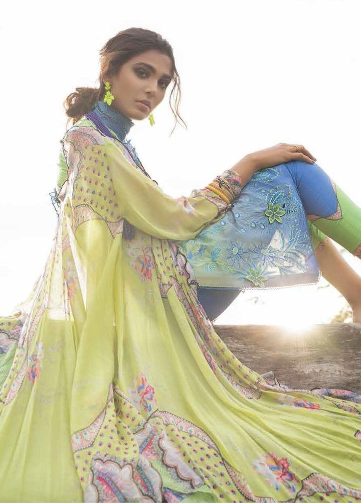 Hemline By Mushq Embroidered Chikankari Suits Unstitched 3 Piece MQ21H 07 Weeping Willow - Spring / Summer Collection
