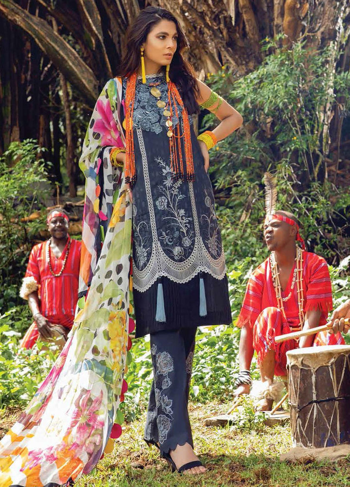 Hemline By Mushq Embroidered Chikankari Suits Unstitched 3 Piece MQ21H 09 Radiant Vision - Spring / Summer Collection