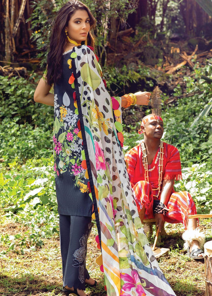 Hemline By Mushq Embroidered Chikankari Suits Unstitched 3 Piece MQ21H 09 Radiant Vision - Spring / Summer Collection