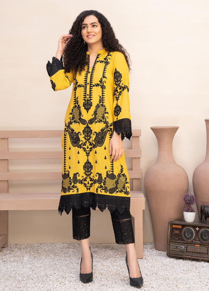 HemStitch Casual Pret  Lawn Kurti HS22BL Naz