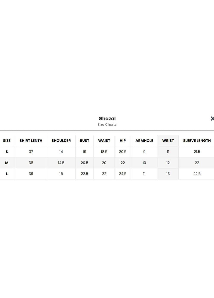 HemStitch Casual Pret  Lawn Kurti HS22BL Ghazal