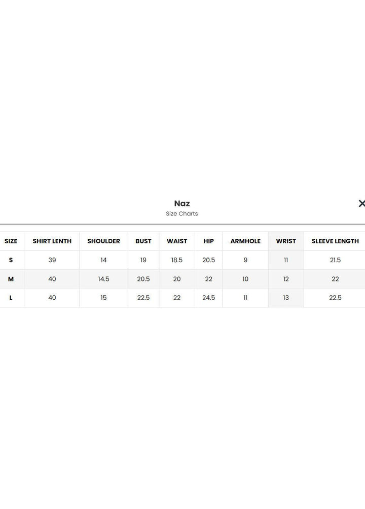 HemStitch Casual Pret  Lawn Kurti HS22BL Naz