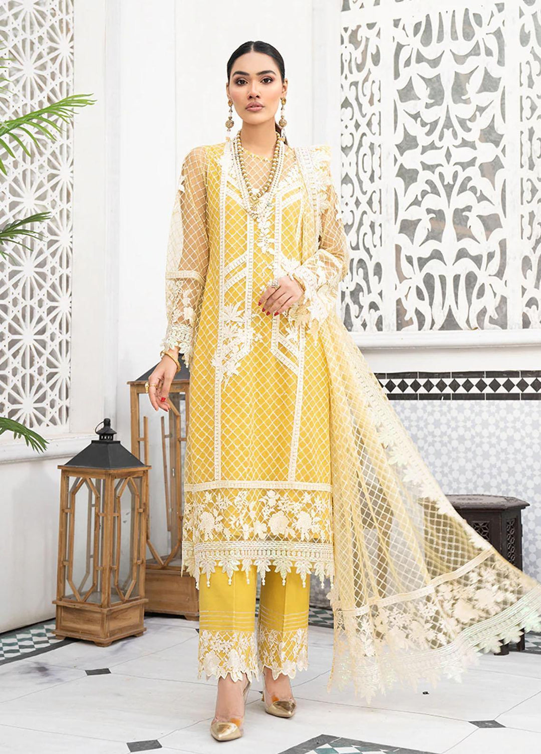 HemStitch Luxury Pret  Net 3 Piece Suit HST22LF HL07 AYRA