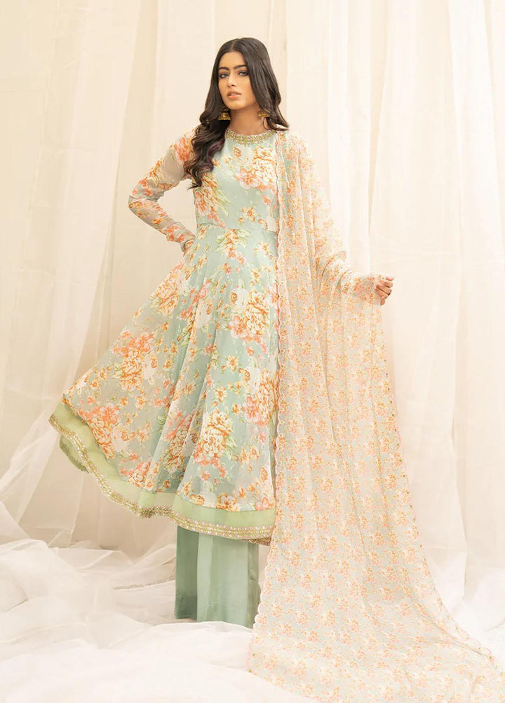 HemStitch Luxury Pret  Chiffon 3 Piece Dress HST22PE Sahar PE-07