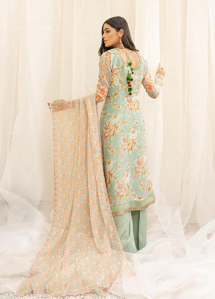 HemStitch Luxury Pret  Chiffon 3 Piece Dress HST22PE Sahar PE-07