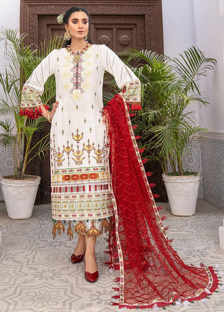 HemStitch Pret Embroidered Lawn 3 Piece Suit HV-01 Golnar