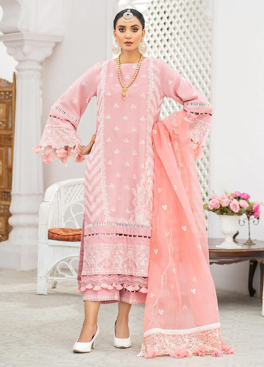 HemStitch Pret Embroidered Lawn 3 Piece Suit HV-02 Feray