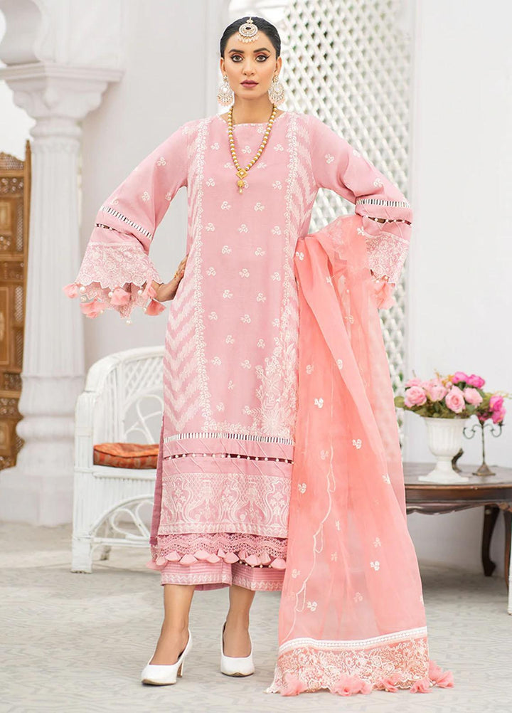 HemStitch Pret Embroidered Lawn 3 Piece Suit HV-02 Feray