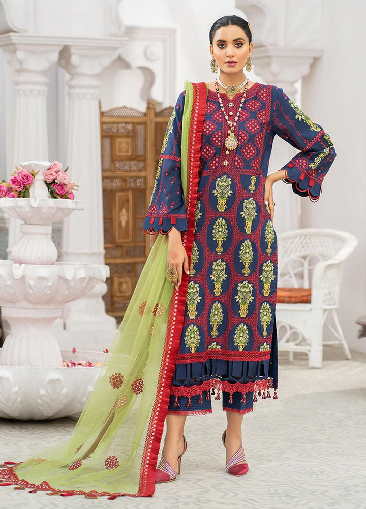 HemStitch Pret Embroidered Lawn 3 Piece Suit HV-04 Aelia