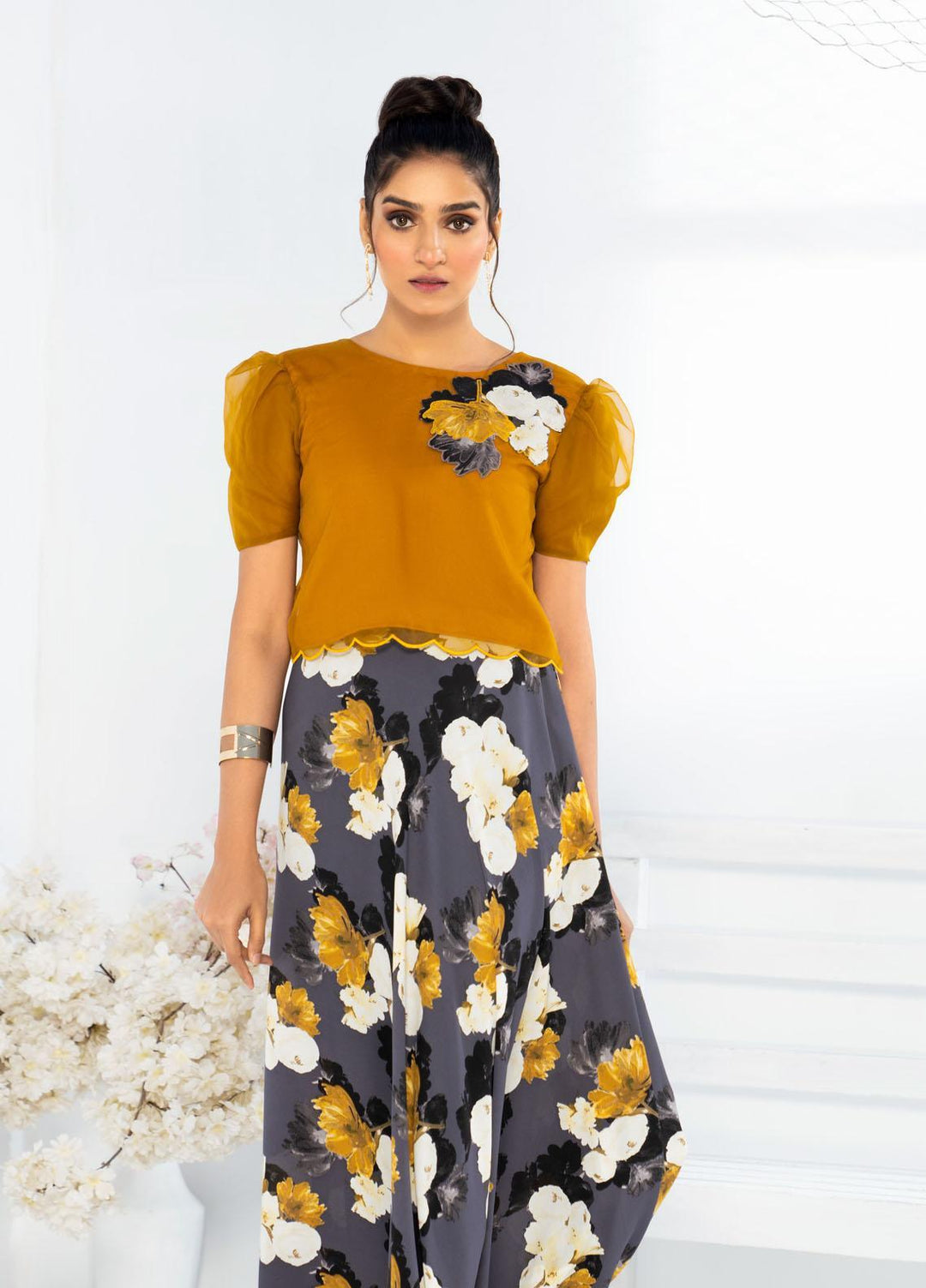 HemStitch Western Wear  Organza 2 Piece Dress HS22WR Orla