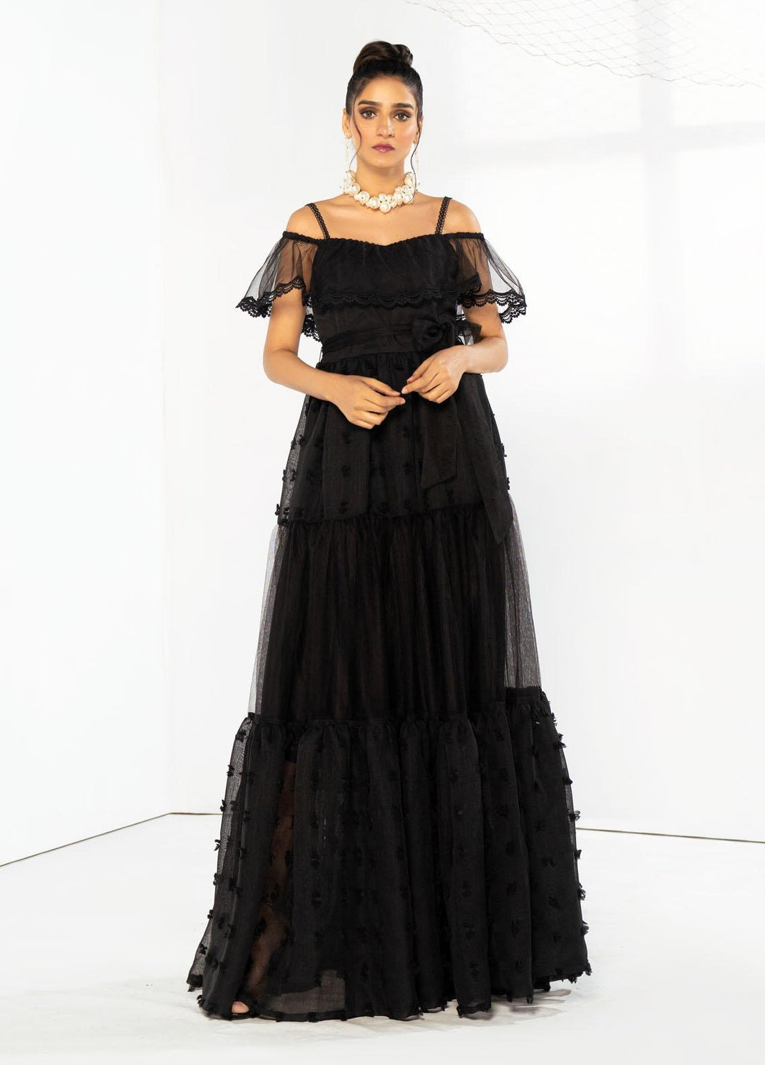 HemStitch Western Wear  Net 1 Piece Dress HS22WR Leah