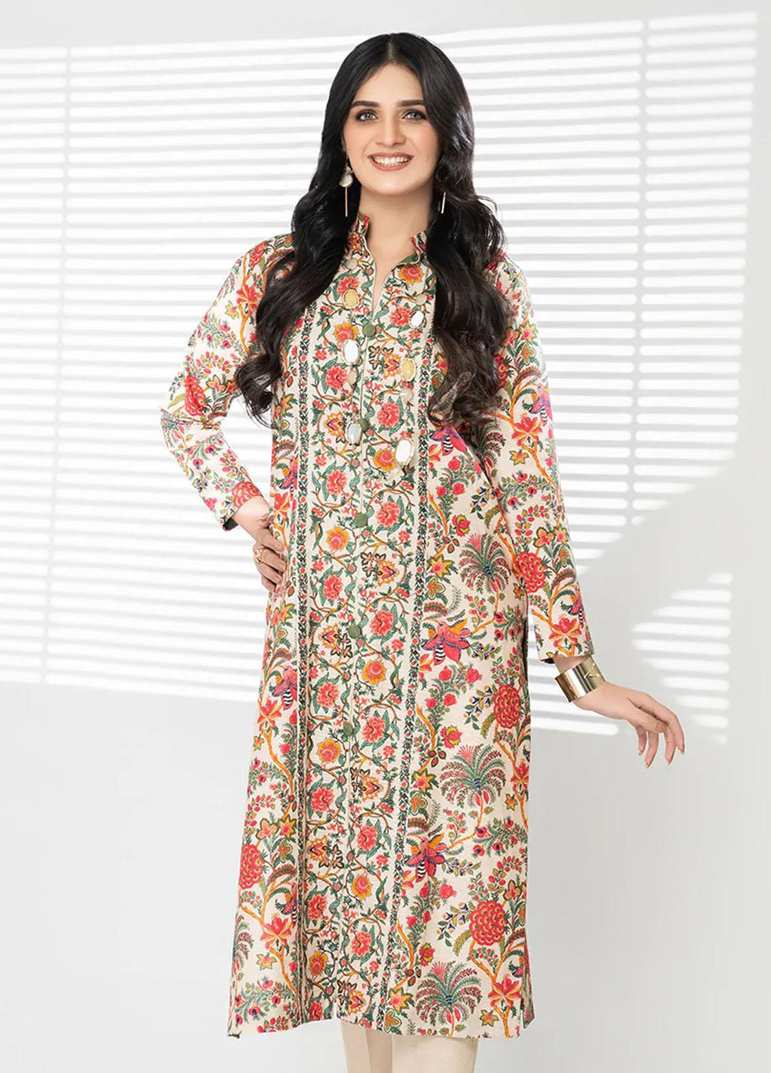 HemStitch Casual Pret  Khaddar 2 Piece Suit HST22WP Bella