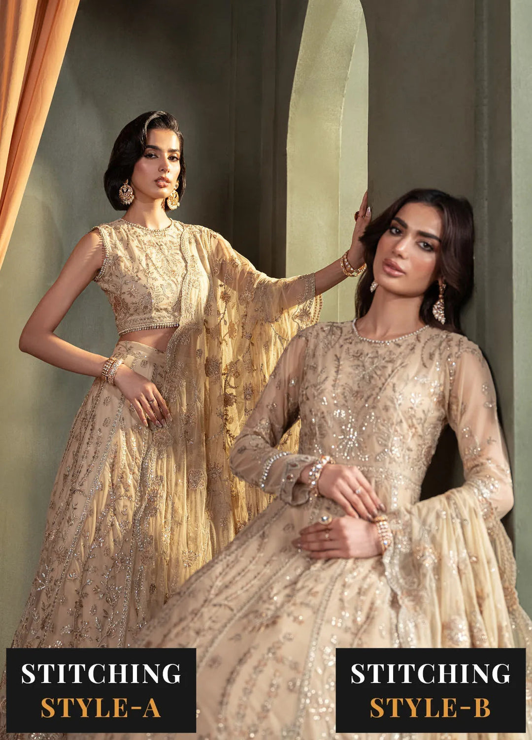 Heritage by Zarif Embroidered Net Suit Unstitched 3 Piece ZR25UF ZHF-01 Avelina - Formals Collection