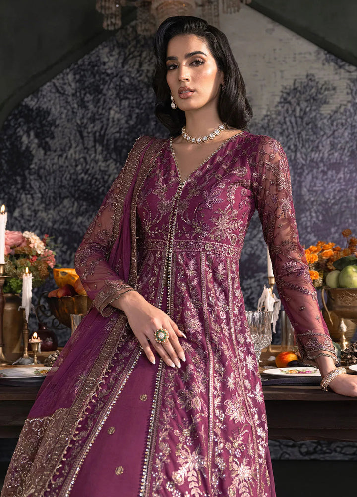Heritage by Zarif Embroidered Net Suit Unstitched 3 Piece ZR25UF ZHF-02 Tiffany - Formals Collection