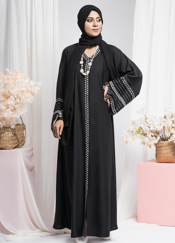 Hijab ul Ameer  Nida Casual Abaya JS-854 Elegant Embrace