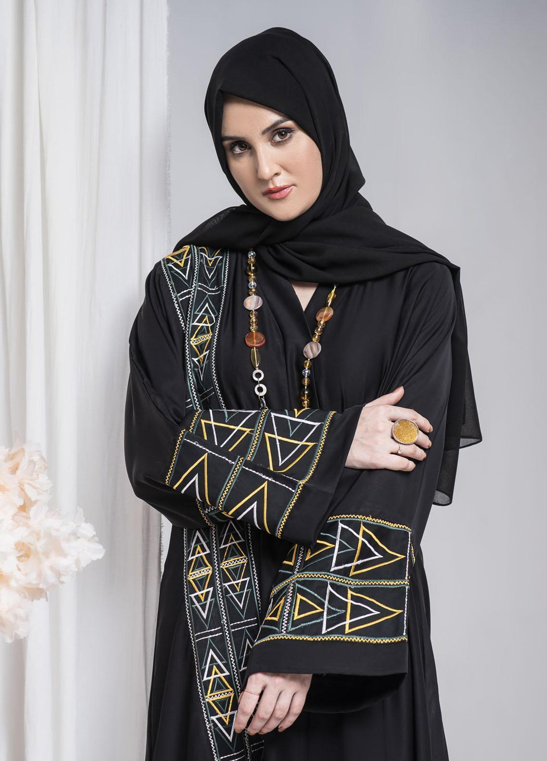Hijab ul Ameer  Nida Casual Abaya JS-857 Majestic Midnight