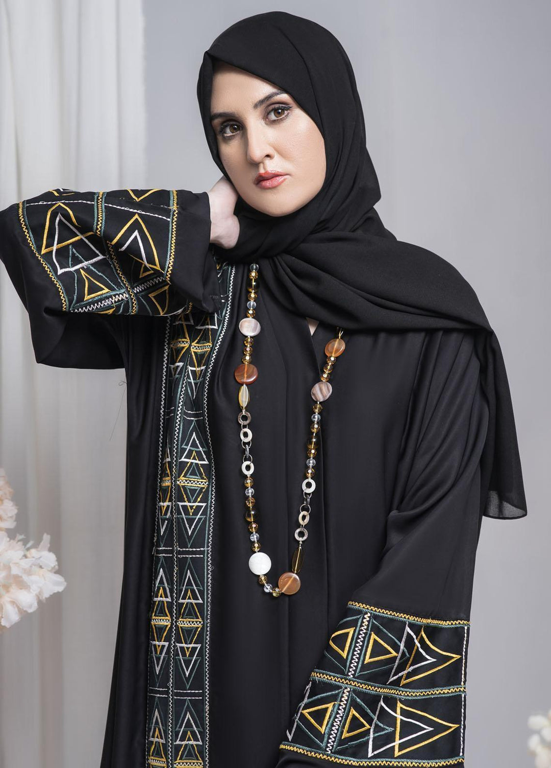 Hijab ul Ameer  Nida Casual Abaya JS-857 Majestic Midnight