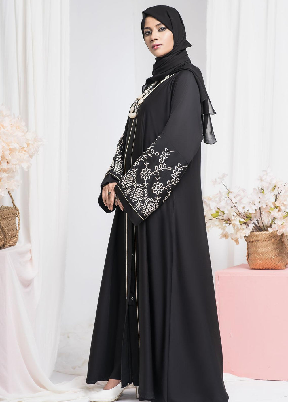 Hijab ul Ameer  Nida Casual Abaya JS-858 Kastoor