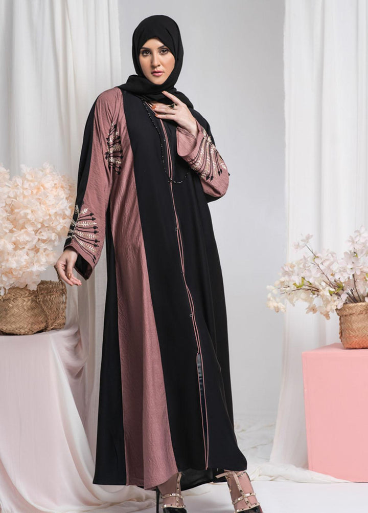 Hijab ul Ameer  Nida Casual Abaya JS-861 Black Elegance