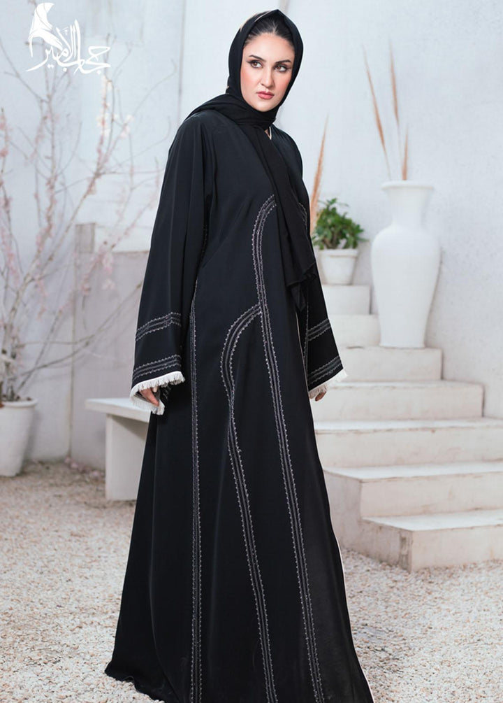Hijab ul Ameer  Nida Casual Abaya JS-919 Ebon Elegance