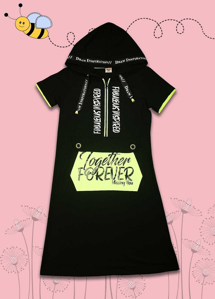 Sanaulla Exclusive Range Cotton Fancy Hoodie for Boys -  113419 Black