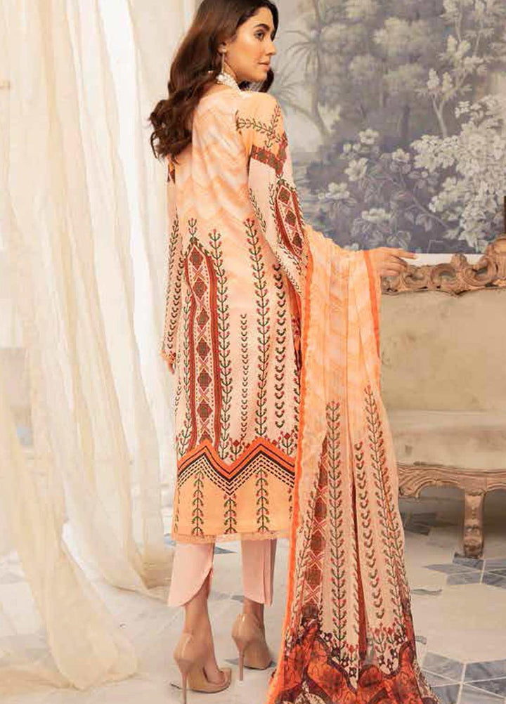 Hoor by Riaz Arts Embroidered Lawn Suits Unstitched 3 Piece RA21H DH-23 - Summer Collection
