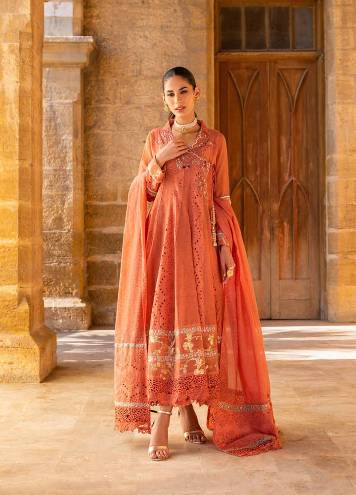 Hue Luxury Pret  Cotton Net 3 Piece Dress HUE23AF DHANAK
