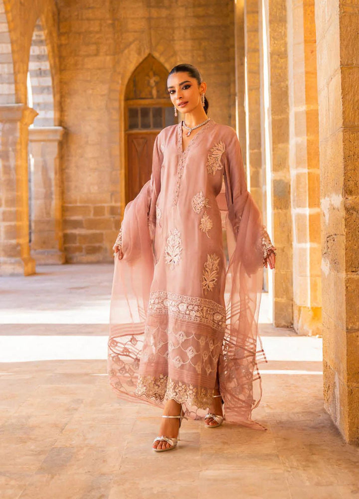 Hue Luxury Pret  Raw Silk 3 Piece Dress HUE23AF MILA