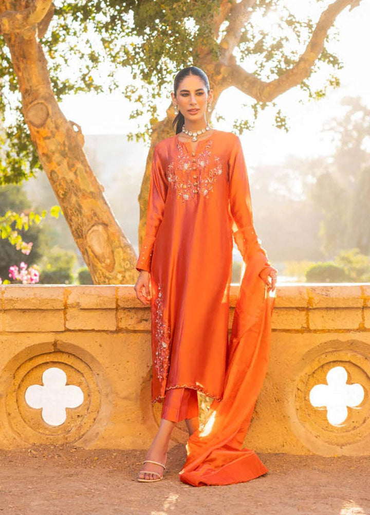 Hue Luxury Pret  Silk 3 Piece Dress HUE23AF AATISH