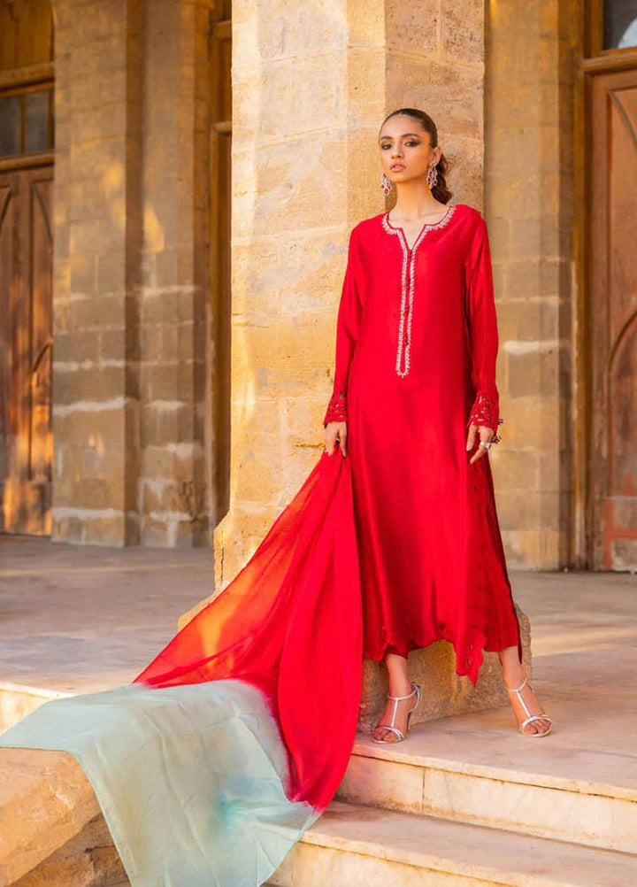 Hue Luxury Pret  Silk 3 Piece Dress HUE23AF SUROOR