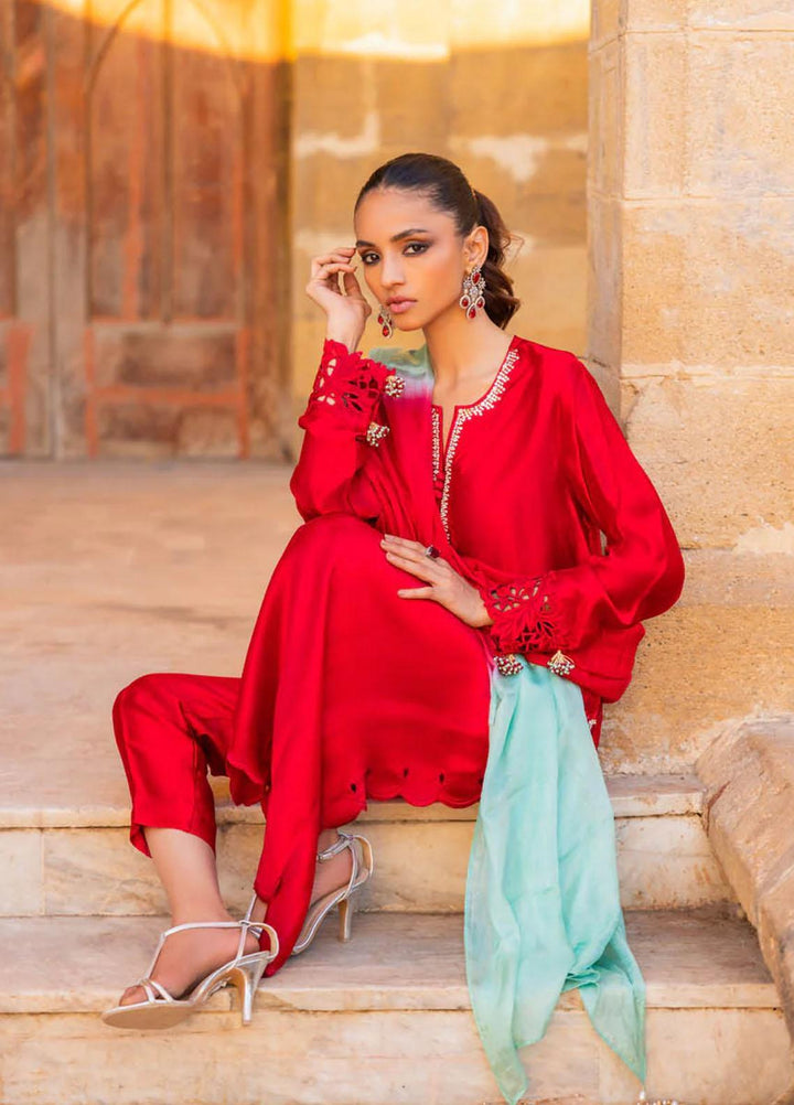 Hue Luxury Pret  Silk 3 Piece Dress HUE23AF SUROOR
