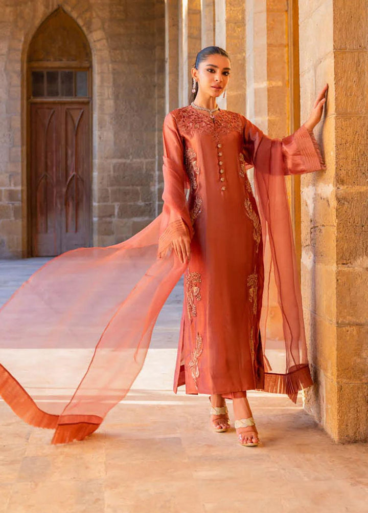 Hue Luxury Pret  Silk 3 Piece Dress HUE23AF RAINAH