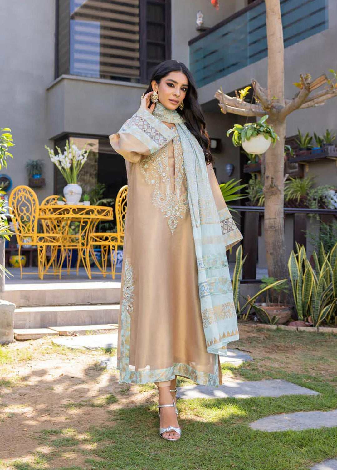 Hue Luxury Pret  Silk 3 Piece Dress HUE23ME LIANA