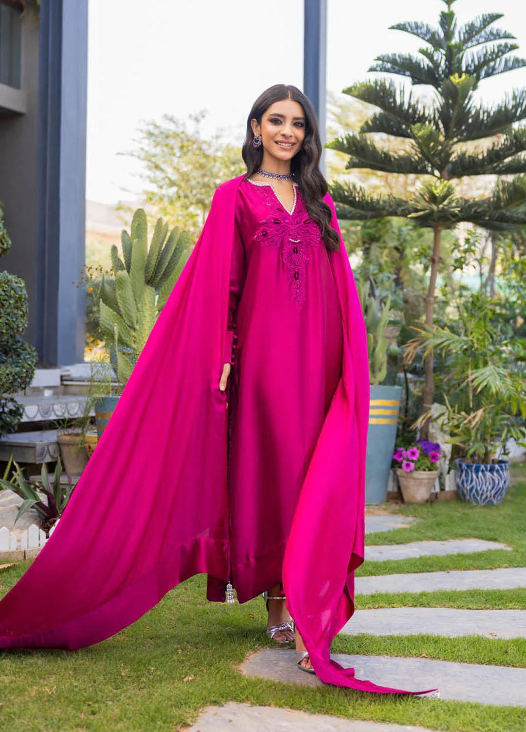Hue Luxury Pret  Silk 3 Piece Dress HUE23ME LIA