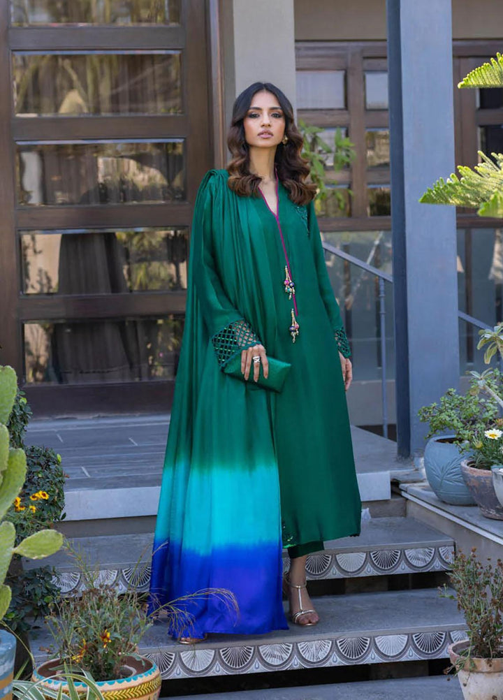 Hue Luxury Pret  Silk 3 Piece Dress HUE23ME LYLA