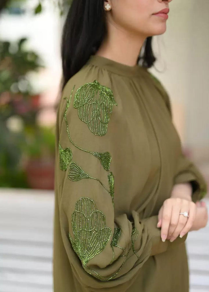 Hues Atelier Pret Western Grip 2 Piece Suit HA23B Army Orchids