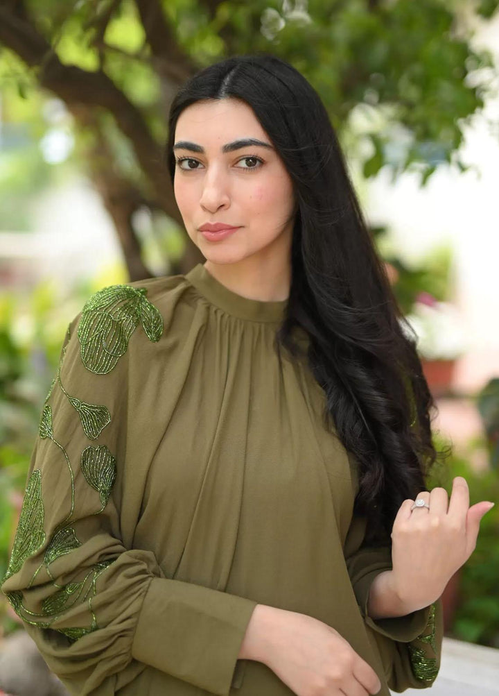 Hues Atelier Pret Western Grip 2 Piece Suit HA23B Army Orchids