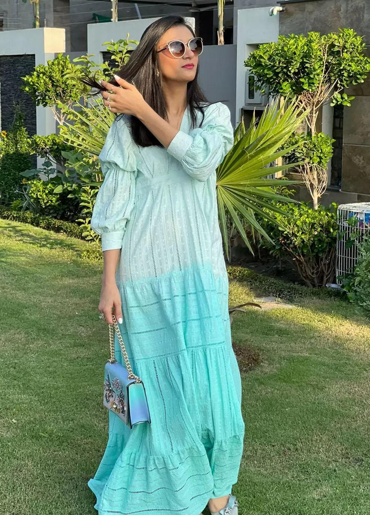 Hues Atelier Pret Western Lawn 1 Piece HA23B Iced Mojito