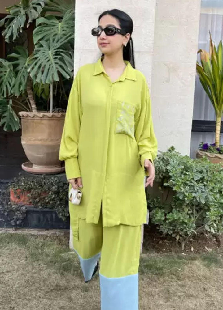 Hues Atelier Pret Western Grip 2 Piece Suit HA23B Lime Daisey