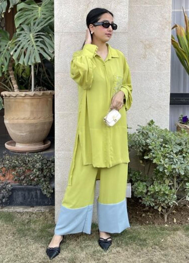 Hues Atelier Pret Western Grip 2 Piece Suit HA23B Lime Daisey